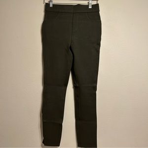 SPANX Olive Green‎ Ponte Material Ankle Length Leggings Size M